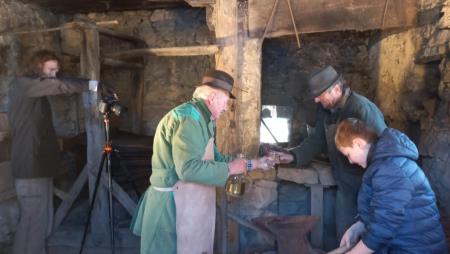 Snemanje filma na prevorski kovačiji